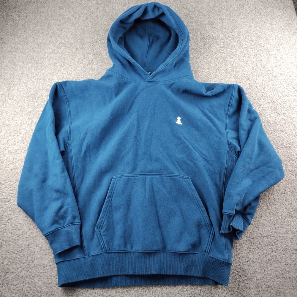 Chubbies Hoodie Mens Large Blue Embroidered Logo Fleece‎ Pullover Surfer EUC
